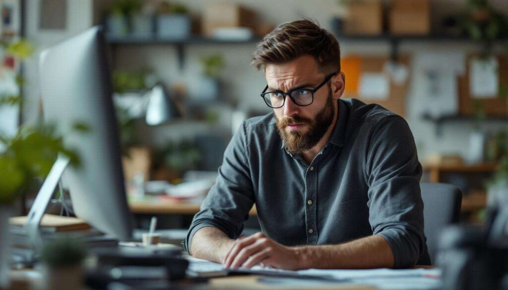 Fühlen Sie sich bei der Arbeit überfordert? Wahrscheinlich spielt sich vieles in Ihrem Kopf ab